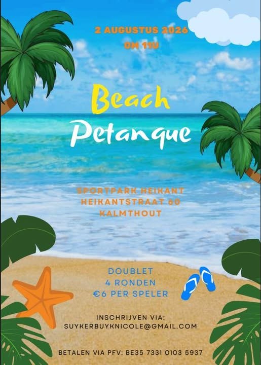 Beach petanque tornooi